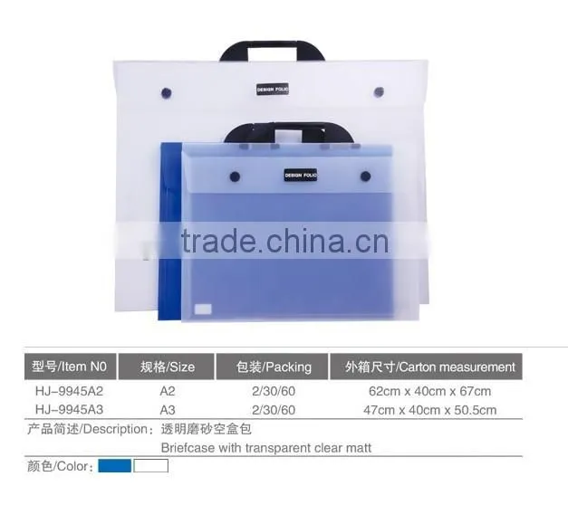 wholesale plastic business briescase pp file holder carrying file holding briefcases