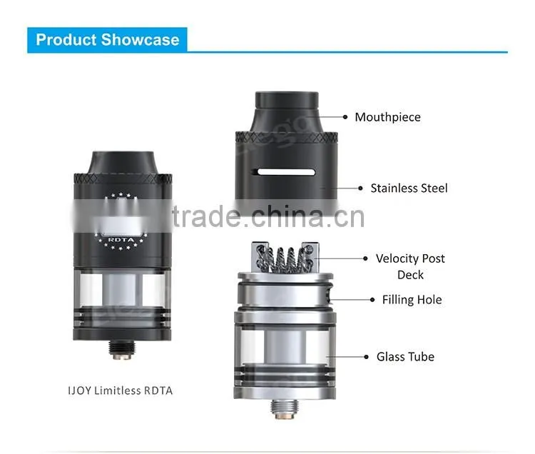 Crazy Selling IJOY Limitless RDTA, Innovative Variable Color with Temp IJOY Limitless RDTA
