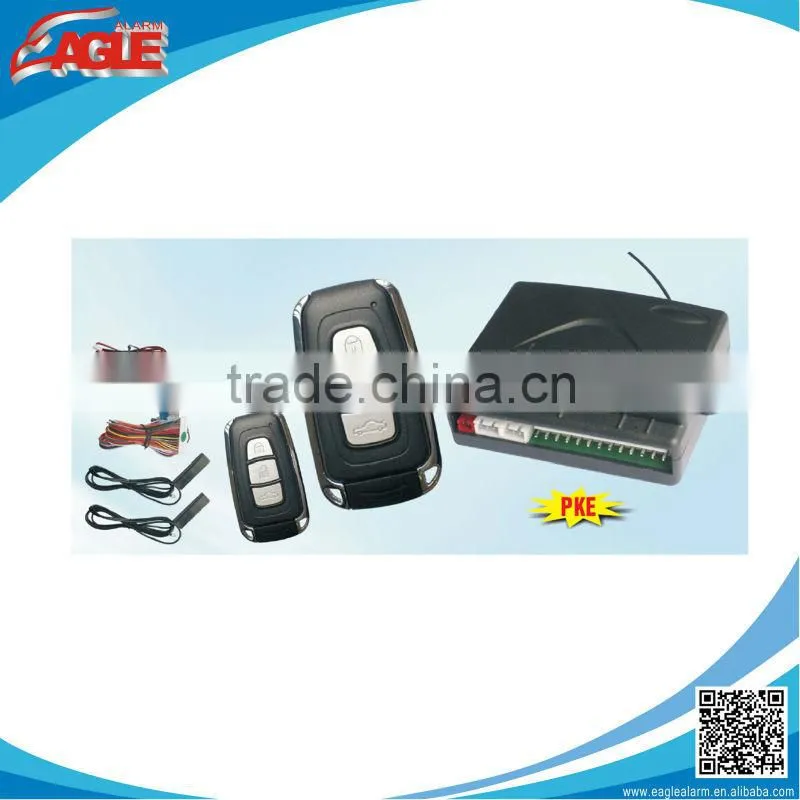 Smart Key PKE Car Alarm System With Identify Remote Automation And PKE Function On Off By Transmitter!