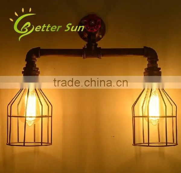 Two Head Metal Cage Modern Moroccan Wall Sconces/Wall Lamp