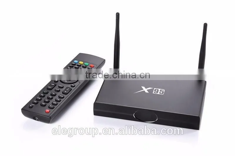 2016 New version X95 OTT tv box, AML S905 Quad Core, RAM 1G+ ROM 8G, Android 5.1 smart tv box X95