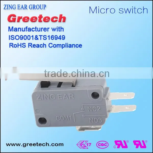 China Factory Electrical New Micro Switch 5a 125vac 250vac Ul Vde Ce Rosh Certification