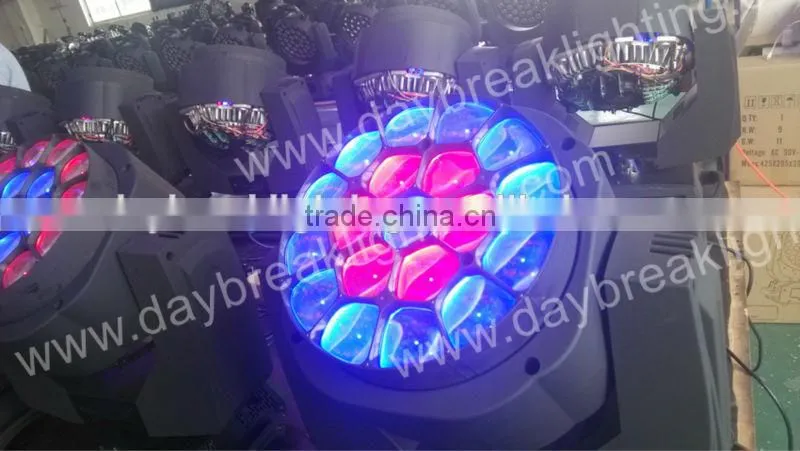 stage led wash moving head zoom function beam effect WASH BEAM ZOOM R G B W Color mixing DMX512 powercon in / powercon out