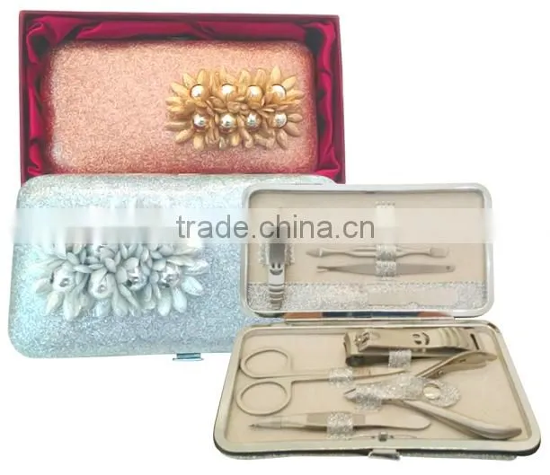 MS1695 most popular beautiful color flower manicure sets for women