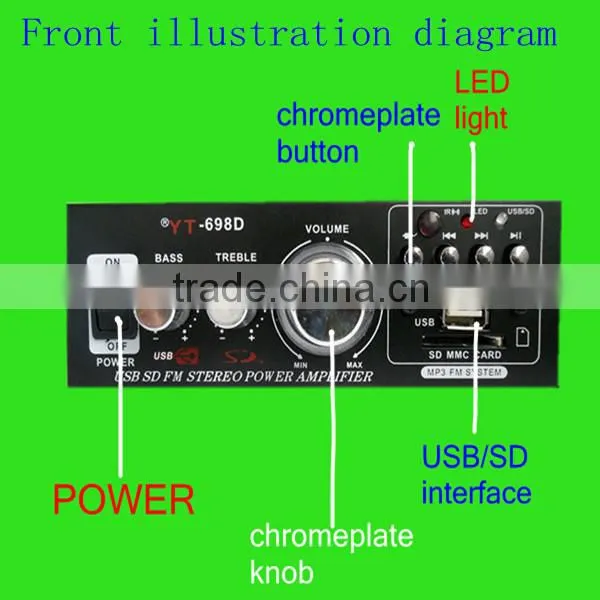 car stereo lollipop amplifier YT-698D