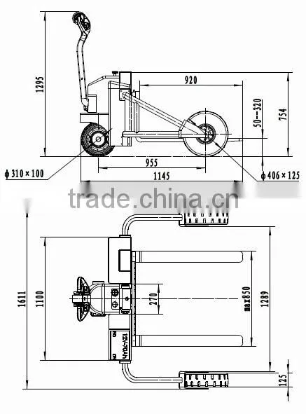 High quality rough terrain lift trucks
