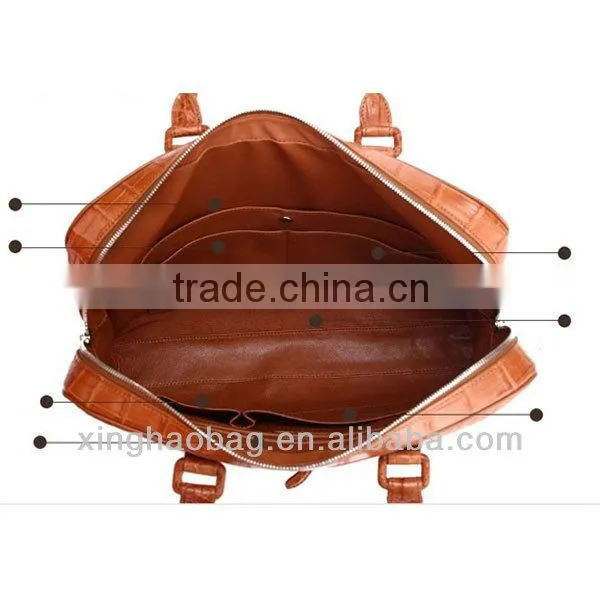 Big designer crocodile bag bali moroccan leather bag for man
