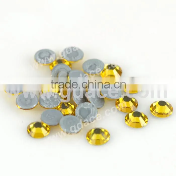 Hot Fix Loose Rhinestone, 14 cuts Hot Fix Rhinestone Strass, Iron on Hot Fix Rhinestone Strass for Lady Dress