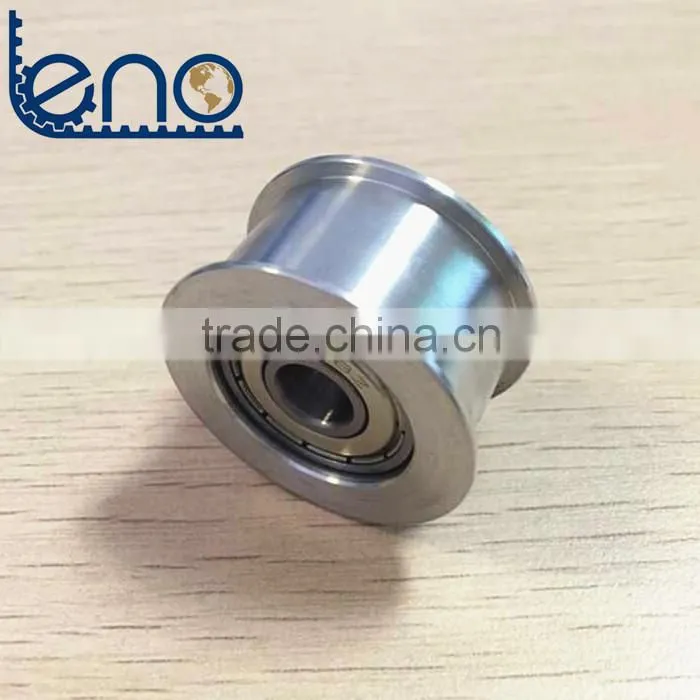 608ZZ bearing bore aluminium Belt tensioner idler pulley