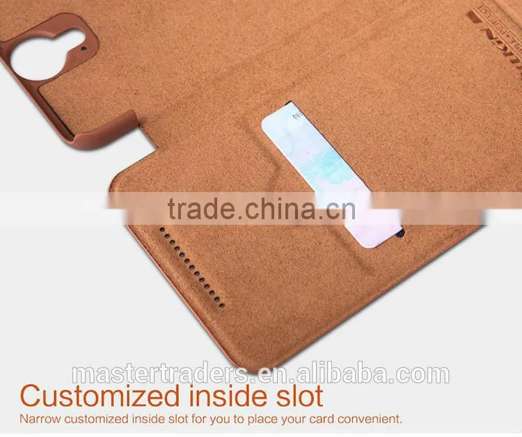 Original NILLKIN Qin Series Wallet Flip PU Leather Case For HTC One E9 Plus MT-3513