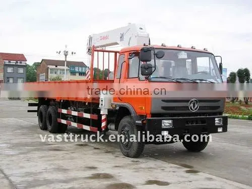 DONGFENG 10 tons double axles truck mounted crane factory directly sales
