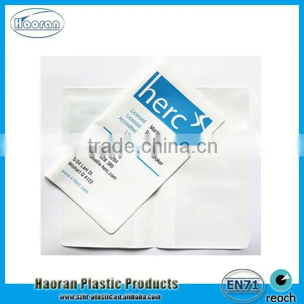 Low price plastic PVC ticket wallet for travel
