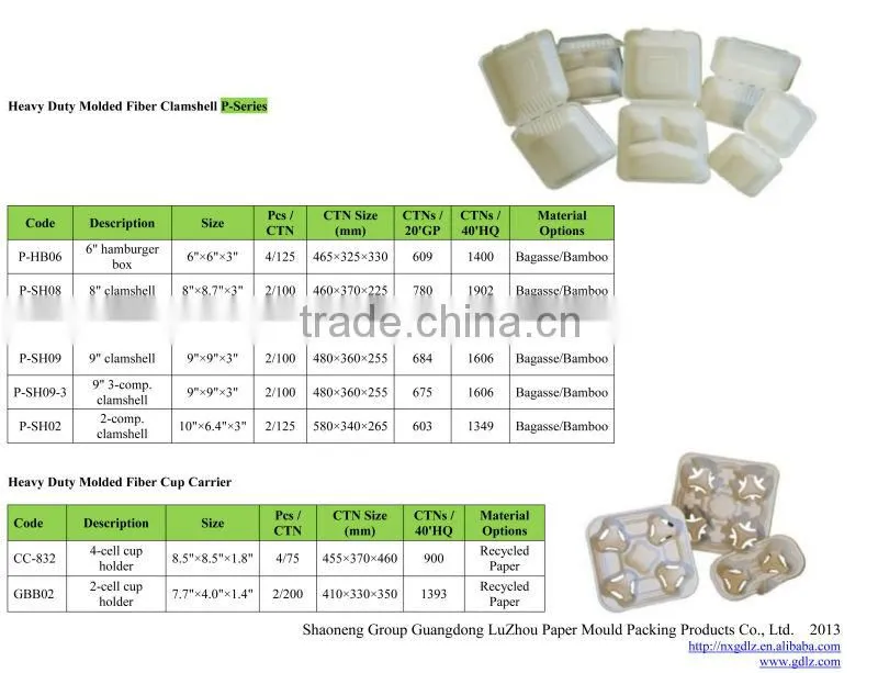 pulp food trays