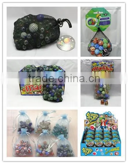 China decorative solid dot glass marble balls for garden and craft