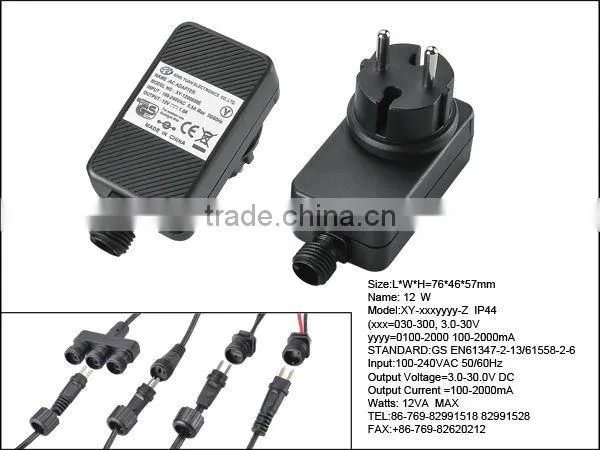 Plug in waterproof led driver