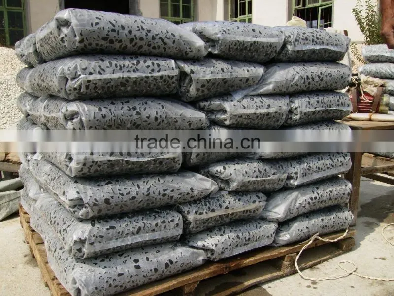 Natural Black basalt pebble stone