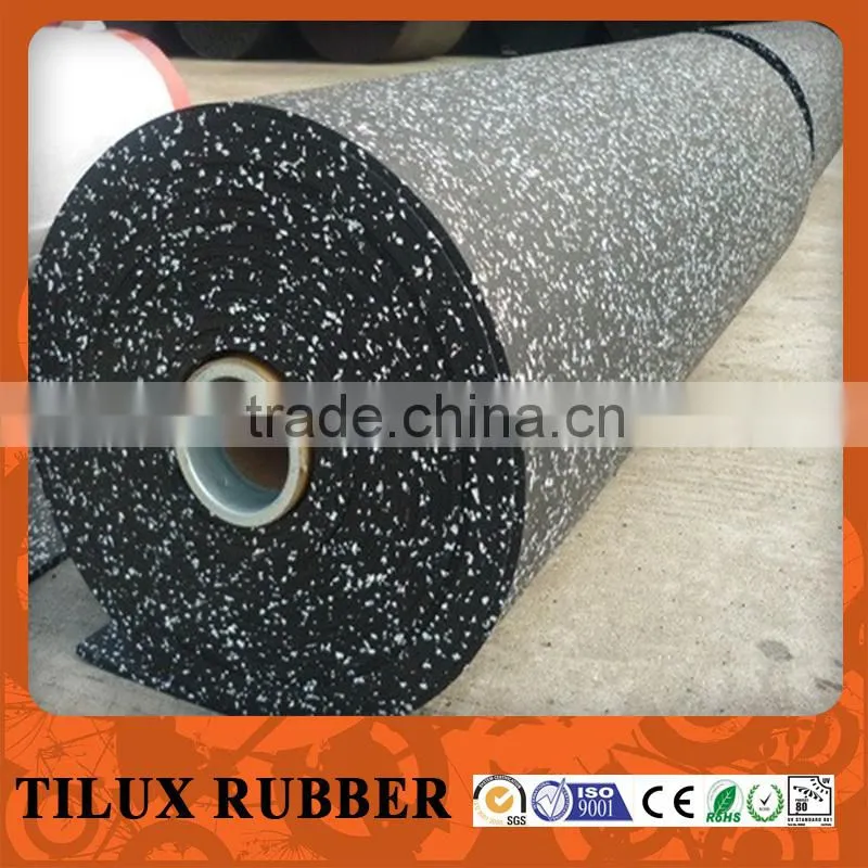 gray interlock rubber flooring tiles for gym indoor