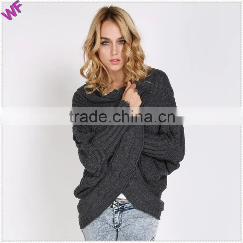 bats sleeve knitted cardigan sweater Women cardigan