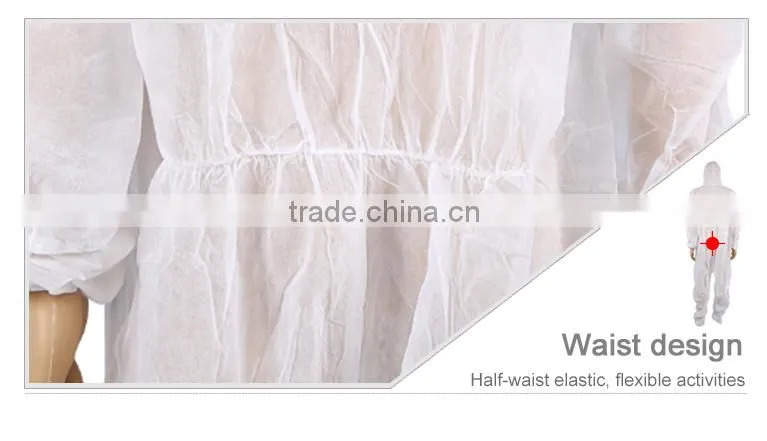 medical and disposable Coverall with non-woven fabrics