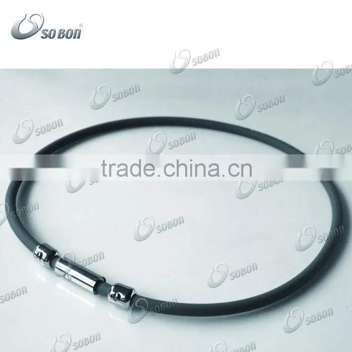 2014 best seller custom made titanium sports necklace custom sports energy necklace