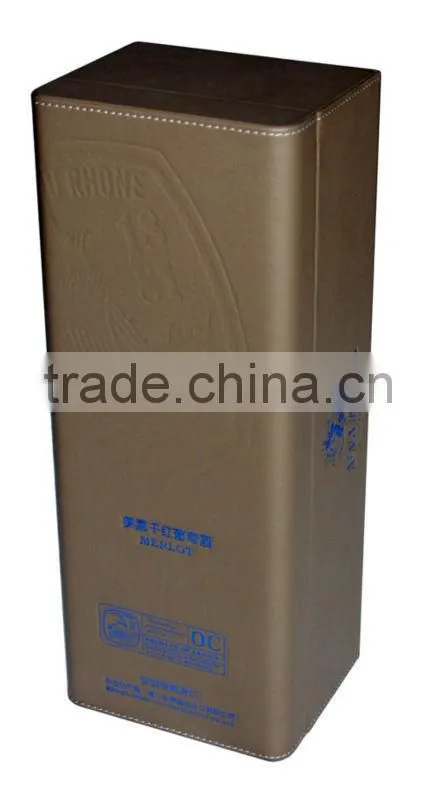 Single Leather Wine Travel Carrying Case