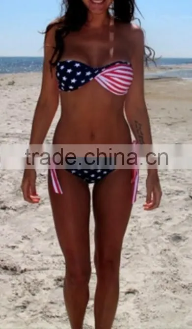 hot sexi photo image Twisted USA girl sexy image Swimwear Swimsuit in Stock