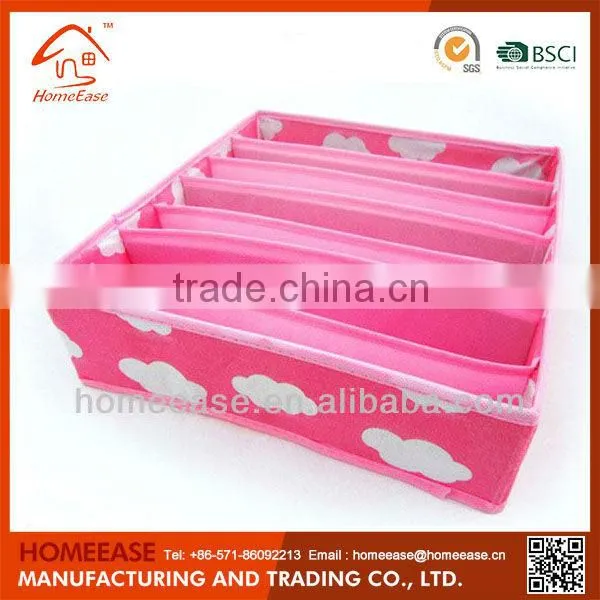 Wholesale high quality foldable save space non woven bra storage container