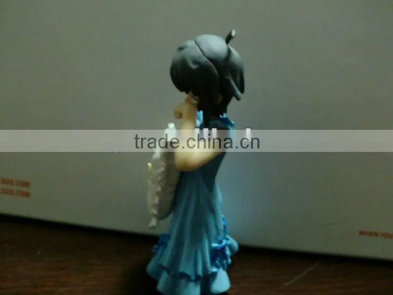 Plastic japanese girl figure toys,anime figure decoration