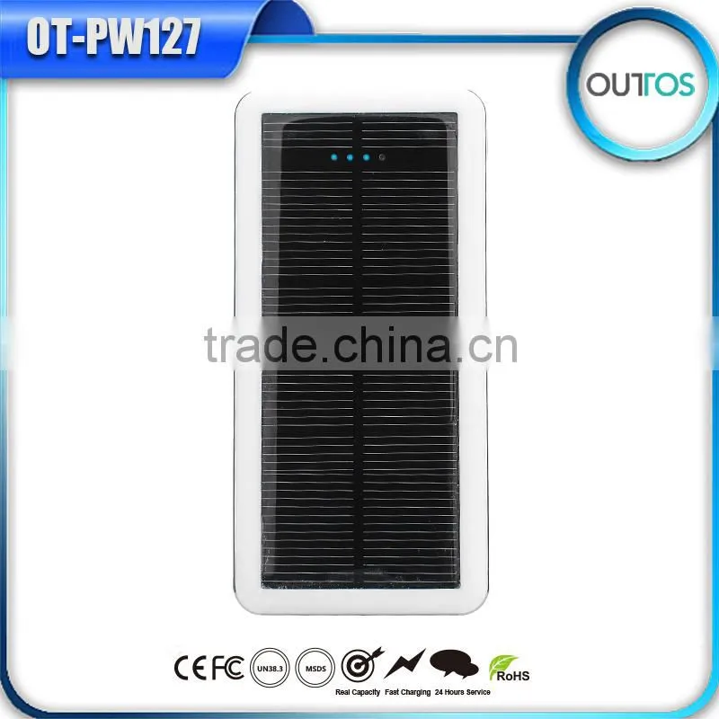 Bulk Buy From China 12000mah Power Bank Rohs Solar USB Charger for Iphone 6