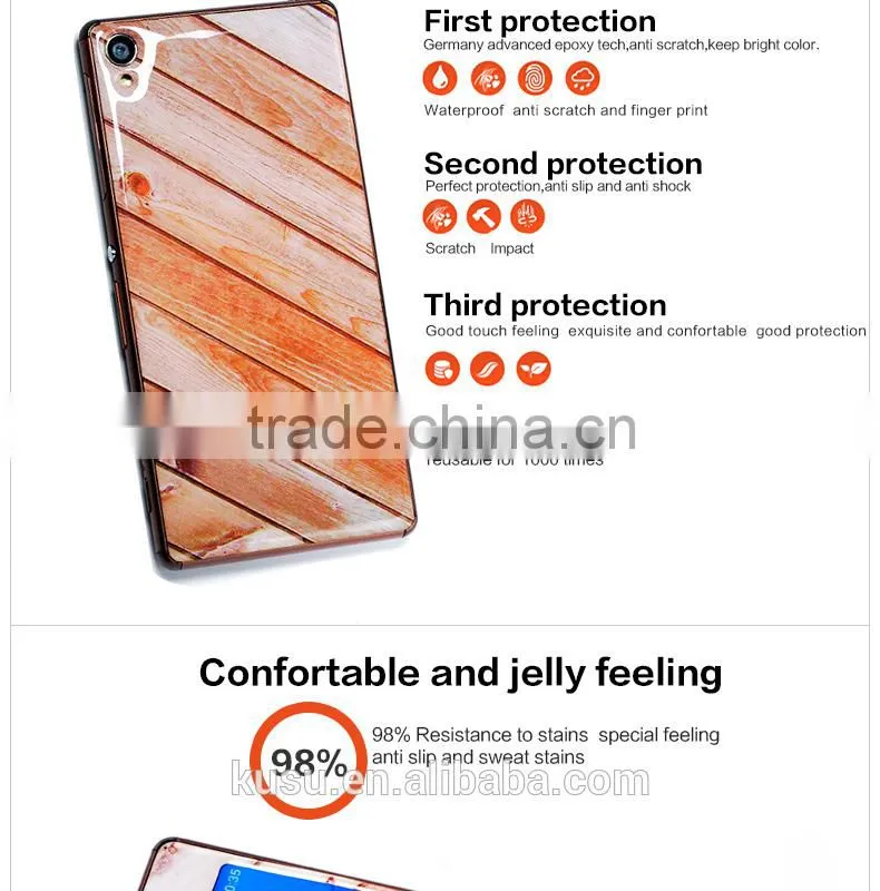 Factory Wholesale epoxy gel skin TPU Case For sony z3 Case