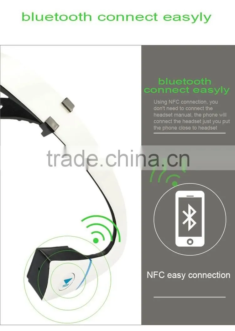 OEM Headband Wireless Bluetooth Headphones On Alibaba,New Innovative Bone Conduction Headphone