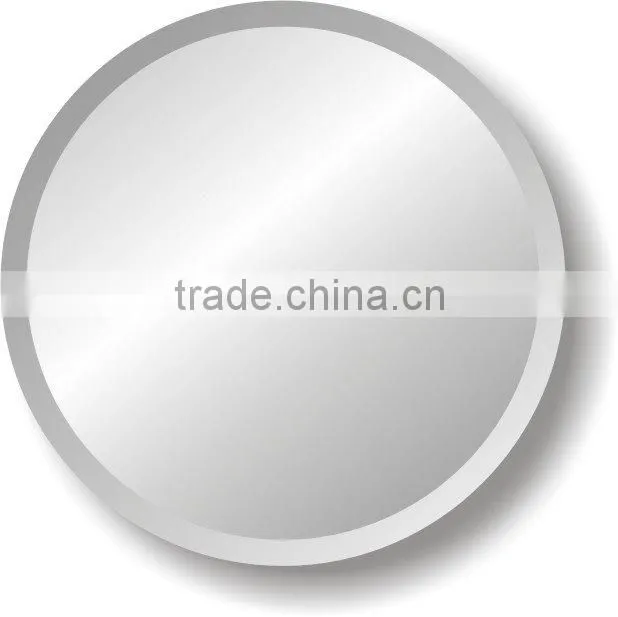 beveled round / circle shaped mirror for home / hotel bath room in Customer size