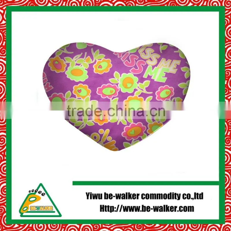 Bow Printing Heart Shape Cushion,Promotive Gift Cushion