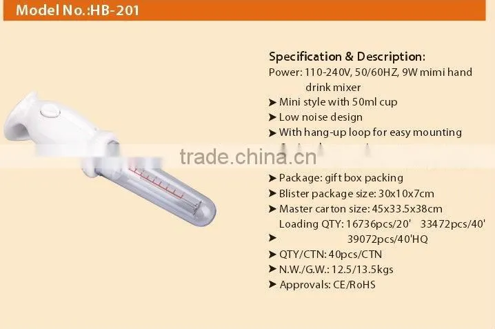 Non-stick hand mixer, flexible and easy to handle Electric Handle Coffee Milk Egg Beater Whisk Frother Food Mixers high quality