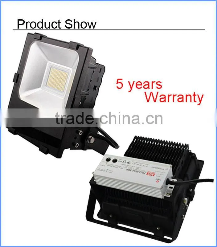 Professional manufacture IP65 waterproof led smd flood light 150W with Meanwell driver
