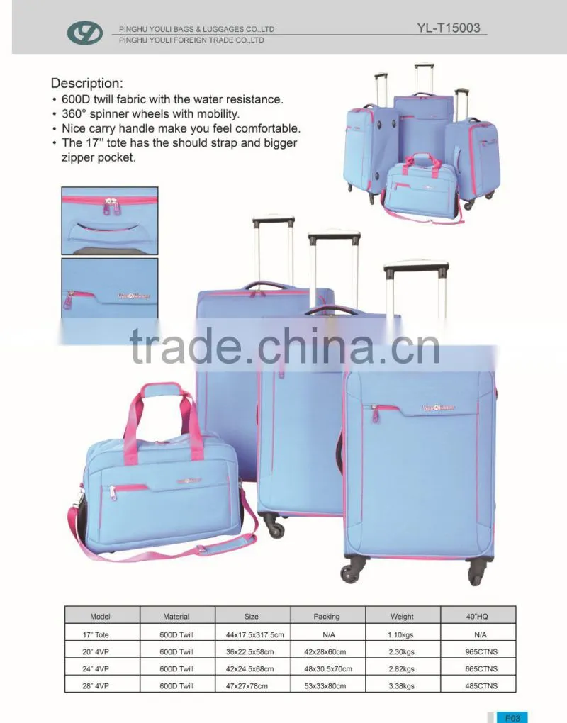 The newest fashionable design cute travel hard luggage