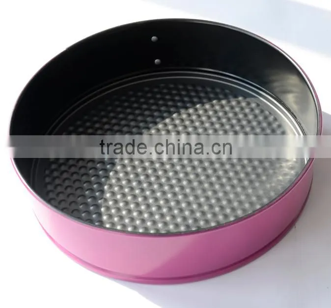 Carbon Steel Non-stick Round Springform Cake Pan 2pcs set with Color Printing