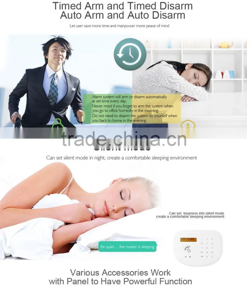 New Security Solution with Mobile phone APP ! Burglarproof RFID home alarm & GSM SMS security system