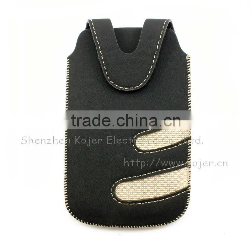 Mobile Phone Pouch for iPhone 4,Retractable Pull-tab Allowing for Phone Access