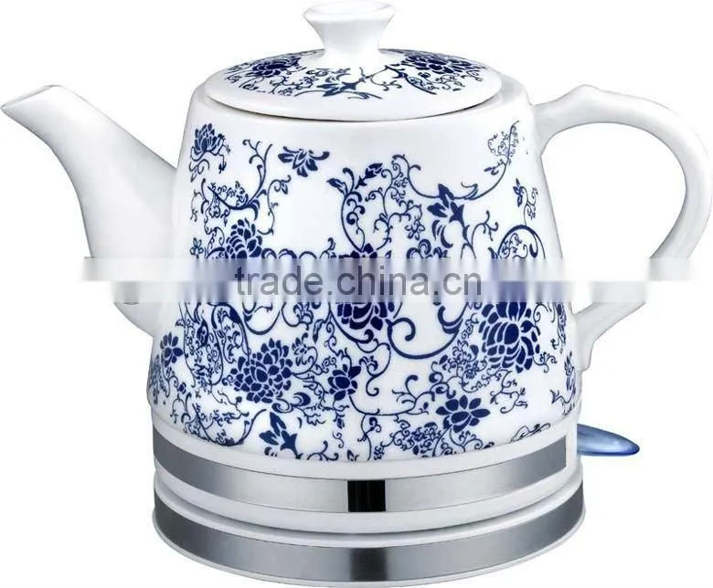 High quality cheap custom ceramic ceramic electric kettle white
