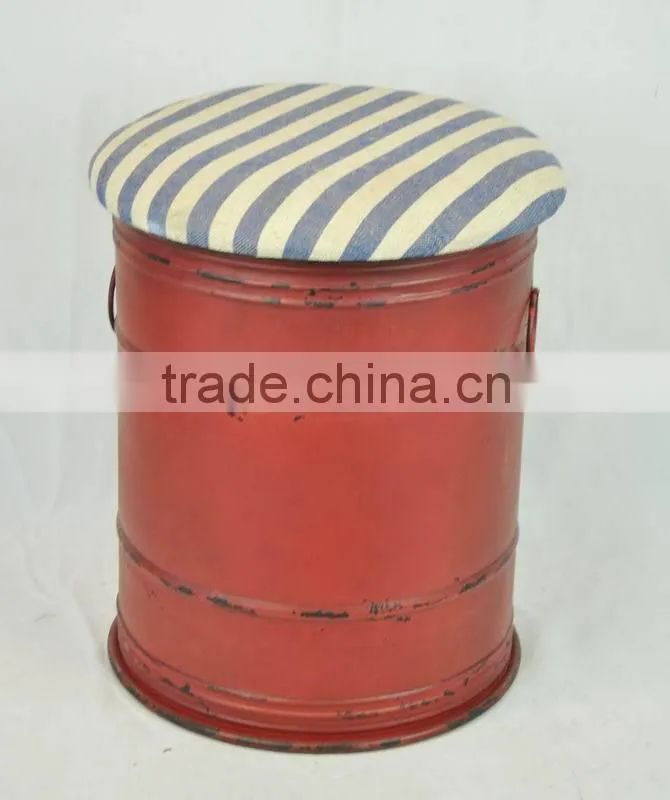 Vintage industrial metal stool wholesale