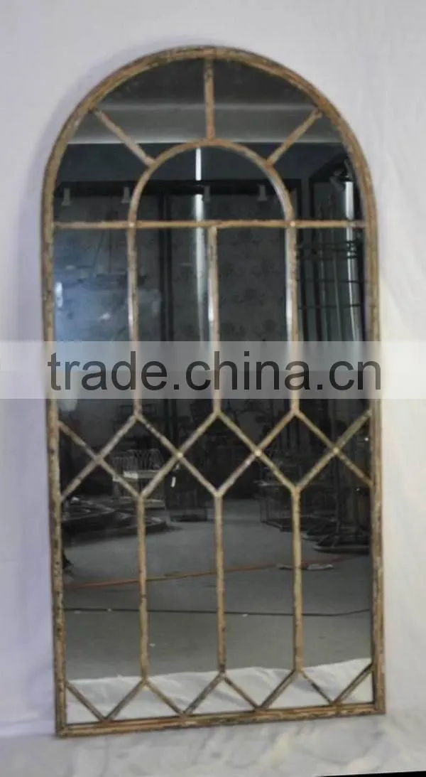 French country antique window mirror for wall