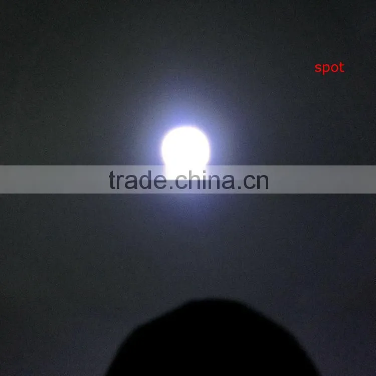 1W powerful led Zoom adjustable flashlight powered by 3AA batteries