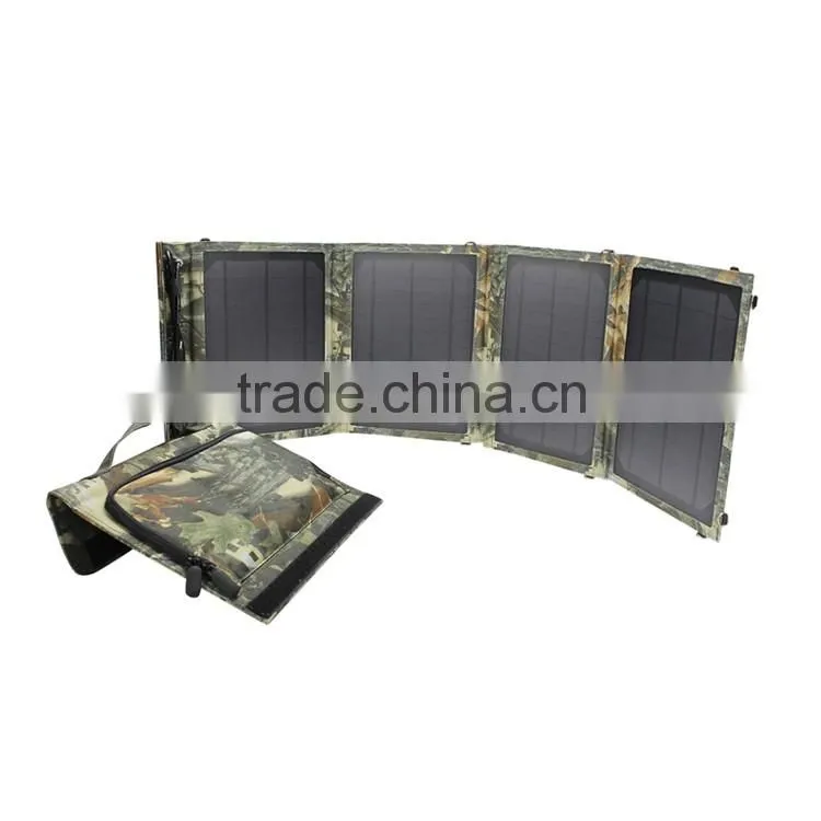 New product 2016 move power solar charger/14w folding soalr panel /flexible solar charger bag