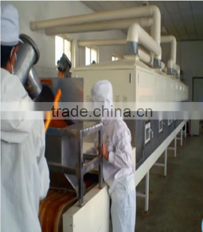 Tunnel box type microwave dryer for tablets/dehydrator machine