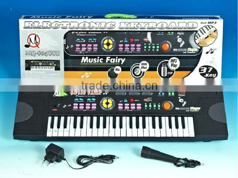 37 keys kids electric piano toys with microphone