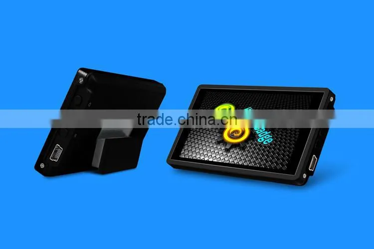 Multi-function Magnetic or hang out led video badge/ advertising name tag with Metal and plastic housing/3 inch name badge