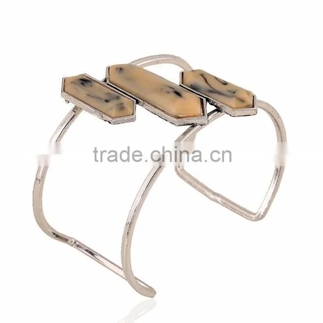 Custom jewelry factory OEM bangle bracelets with stones