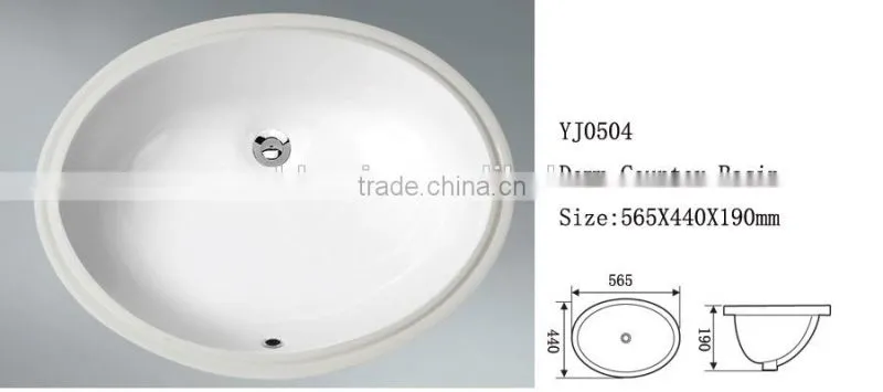 Popular wc bathroom basin, under counter basin/ under counter mounting