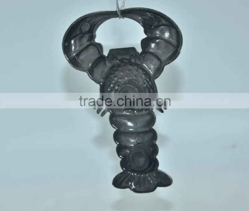 lobster shape metal bottle opener with sound